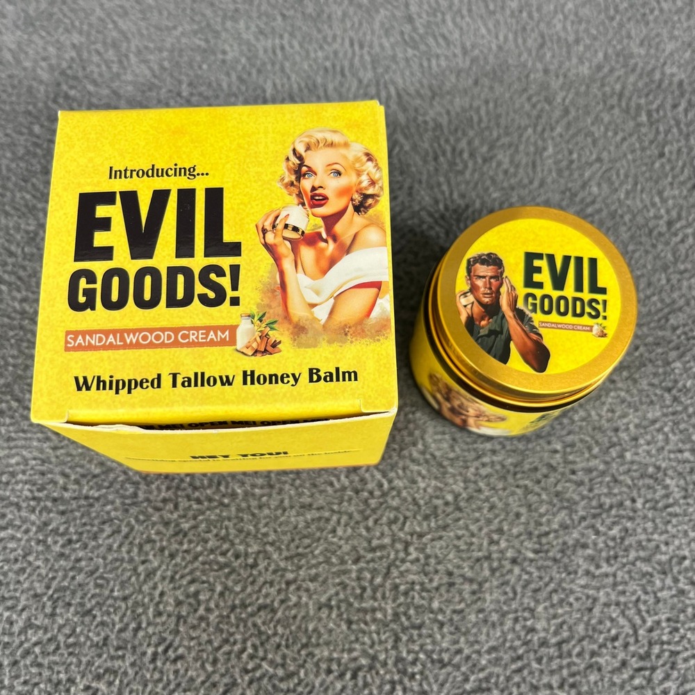 Evil Goods Sandalwood‎ Whipped Tallow Honey Balm Unisex 180g Natural Moisturizer